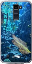 LG K10 (2016) Hoesje Transparant TPU Case - Coral Reef #ffffff