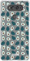 LG V20 Hoesje Transparant TPU Case - Avocado's #ffffff