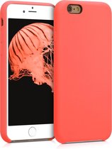 kwmobile telefoonhoesje voor Apple iPhone 6 / 6S - Hoesje met siliconen coating - Smartphone case in Living Coral