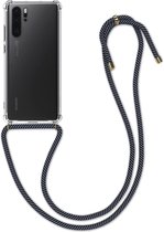 kwmobile telefoonhoesje compatibel met Huawei P30 Pro - Hoesje met koord - Back cover in antraciet