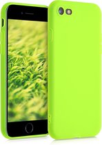 kwmobile telefoonhoesje voor Apple iPhone SE (2022) / SE (2020) / 8 / 7 - Hoesje voor smartphone - Back cover in neon geel