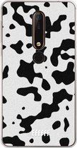 Nokia X6 (2018) Hoesje Transparant TPU Case - Dalmation Print #ffffff