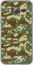 Samsung Galaxy J3 (2016) Hoesje Transparant TPU Case - Jungle Camouflage #ffffff