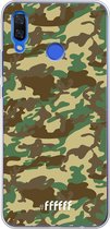 Huawei Nova 3 Hoesje Transparant TPU Case - Jungle Camouflage #ffffff