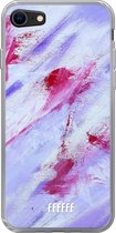 6F hoesje - geschikt voor iPhone SE (2020) - Transparant TPU Case - Abstract Pinks #ffffff