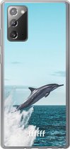 Samsung Galaxy Note 20 Hoesje Transparant TPU Case - Dolphin #ffffff