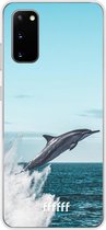 Samsung Galaxy S20 Hoesje Transparant TPU Case - Dolphin #ffffff