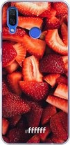 Huawei Nova 3 Hoesje Transparant TPU Case - Strawberry Fields #ffffff
