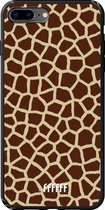 iPhone 8 Plus Hoesje TPU Case - Giraffe Print #ffffff