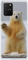 Samsung Galaxy S10 Lite Hoesje Transparant TPU Case - Polar Bear #ffffff
