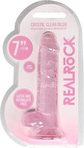 7" / 18 cm Realistic Dildo With Balls - Pink - Realistic Dildos