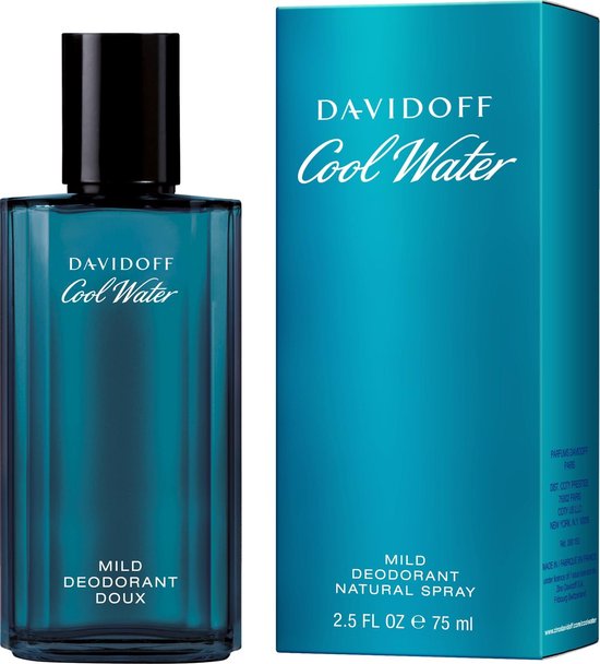 Davidoff Cool Water Mild Deodorant Spray - Deodorant - 75 ml - Davidoff