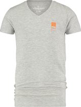 Vingino T-shirt B-basic Jongens Katoen/elastaan Grijs Maat 92