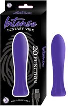 Intense Ecstasy vibe - Purple - Silicone Vibrators - Design Vibrators