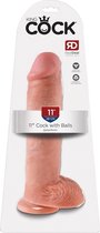 11" Cock with Balls - Flesh - Realistic Dildos