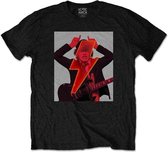 AC/DC - Angus Finger Horns Heren T-shirt - XL - Zwart