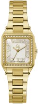 GC Y85001L-1MF horloge dames Sport Chic staal goldplated  mother of pearl wijzerplaat  en Swarovski steentjes