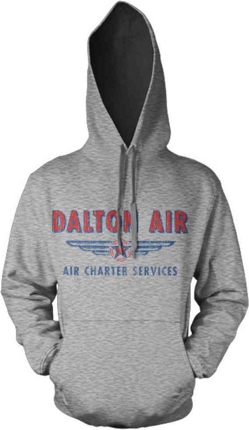 Maglietta Ufficiale Daltons Air Charter Service: T-Shirt Manica Corta In Cotone Grigio Heather, Autentica Licenza