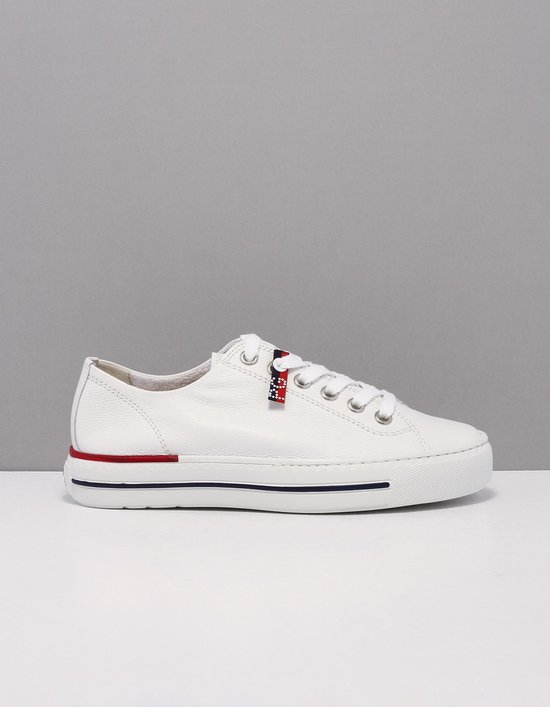 Paul Green 4760 - Volwassenen Lage sneakersPopulaire damesschoenen - Kleur: Wit/beige - Maat: 41