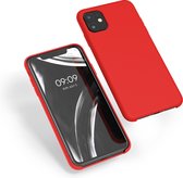 kwmobile telefoonhoesje voor Apple iPhone 11 - Hoesje met siliconen coating - Smartphone case in rood