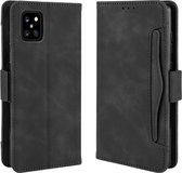 Voor Galaxy M60S / A81 / Note 10 Lite Portemonnee Style Skin Feel Calf Patroon Lederen hoes met afzonderlijke kaartsleuven & houder & Portemonnee & fotolijst (zwart)