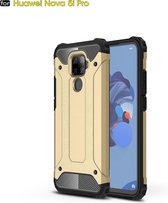Magic Armor TPU + PC Combinatie Case voor Huawei Nova 5i Pro (Goud)