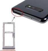 SIM-kaarthouder + SIM-kaarthouder / Micro SD-kaarthouder voor Galaxy S10 + / S10 / S10e (rose goud)