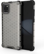 Voor Galaxy A71 schokbestendige honingraat pc + TPU-hoes (grijs)