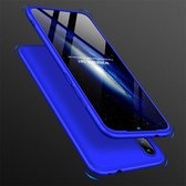 GKK Three Stage Splicing Full Coverage PC Case voor Xiaomi Redmi Note 7 (blauw)