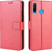 Retro Crazy Horse Texture Horizontale Flip Leather Case voor Huawei Honor 10i / 20i, met houder & kaartsleuven & fotolijst (rood)