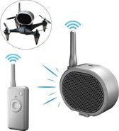 Real-time pager draagbare luidspreker Interferentie-vrije luidspreker voor lange afstand voor drone (donkergrijs)