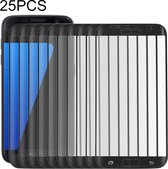 25 STUKS Voor Galaxy S7 Edge / G935 0.26mm 9H Oppervlaktehardheid 3D Explosieveilig Ingekleurd Zeefdruk Gehard glas Volledig scherm Film (zwart)