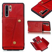 Leather Protective Case For Huawei P30 Pro(Red)