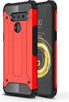 Magic Armor TPU + PC Combinatie Case voor LG V50 ThinQ 5G (rood)