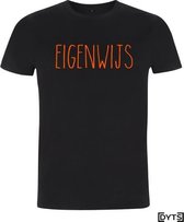 T-shirt | Karaktereigenschappen | Eigenwijs04 - fluor orange, M, Heren
