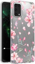 iMoshion Design voor de Samsung Galaxy A02s hoesje - Bloem - Roze