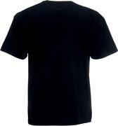 Set van 4x stuks basic zwarte t-shirt voor heren - voordelige katoenen shirts - Regular fit, maat: L (40/52)