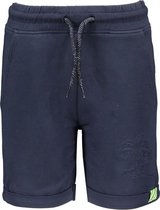 B-Nosy Jongens broeken B-Nosy Boys uni shorts with smocked wb Oxford blue 104