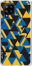 Casetastic Samsung Galaxy A42 (2020) 5G Hoesje - Softcover Hoesje met Design - Mixed Triangles Print