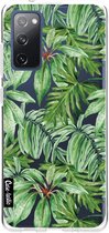 Casetastic Samsung Galaxy S20 FE 4G/5G Hoesje - Softcover Hoesje met Design - Transparent Leaves Print