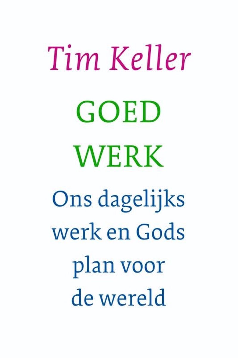 Omslag van Goed werk