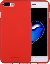 GOOSPERY SOFT FEELING voor iPhone 8 Plus & 7 Plus Liquid State TPU Drop-proof Soft Protective Back Cover Case (Rood)