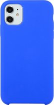 Voor iPhone 11 Effen kleur Effen siliconen schokbestendig hoesje (Deep Sapphire)