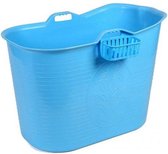 FlinQ Bath Bucket 1.0 - Badkuip - Zitbad - 185L - Blauw