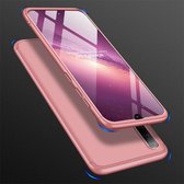 GKK Three Stage Splicing Full Coverage PC Case voor Galaxy A50 (Rose Gold)