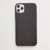 Voor iPhone 11 Pro Fabric Style TPU Protective Shell (zwart)