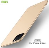 MOFI Frosted PC Ultradunne harde hoes voor iPhone 11 Pro Max (goud)