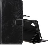 Retro Crazy Horse Texture Horizontale Flip Leather Case voor Huawei Honor 8S, met houder & kaartsleuven & fotolijst (zwart)