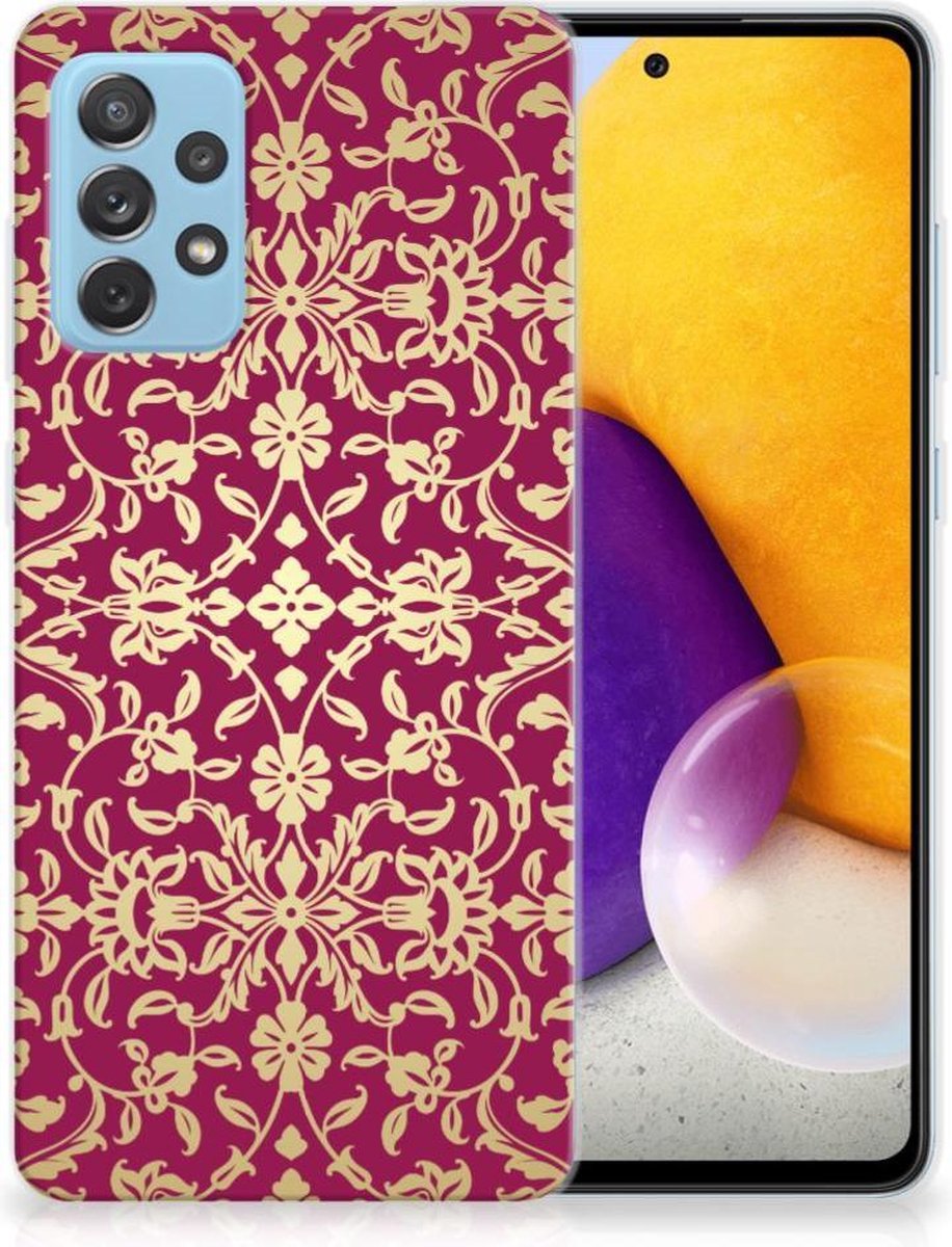 Siliconen Hoesje Samsung Galaxy A72 Barok Pink