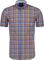 Lerros Overhemd Seersucker Korte Mouw Overhemd 2032150 925 Mannen Maat - L